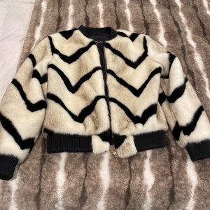 Brand New Beulah Style Faux Fur Bomber
